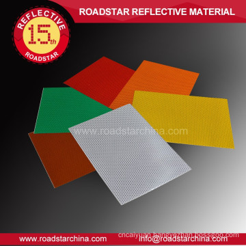 Faveolate durable acrylic reflective sheeting